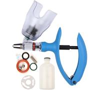 Jeringa Veterinaria de PláStico EstéRil, Inyector de Pistola para Aves de Corral, Jeringas Continuas Ajustables con Botella para Ganado(D,2ML)