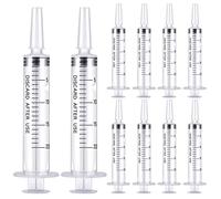 Jeringas 20ml, 10 Piezas Jeringa de Medición de Plástico, Jeringuilla sin Aguja, Jeringas de Plástico para Laboratorios, Jeringuilla 20ml con Tapa Alimentación Animal, Medición de Líquidos, Riego