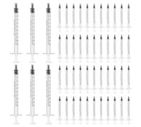 Jeringas con tapas, 10pcs 1ml jeringuilla de Plástico de calostro sin Aguja, Jeringa de Líquido Reutilizable, Jeringa Pequeña para Laboratorios Científicos Riego Relleno Filtración