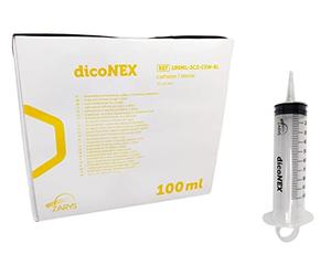 Jeringas de Alimentación Esterilizada de 3 Piezas 100ml - 25 Unidades