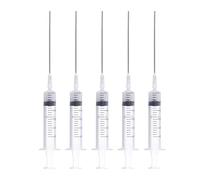 Jeringas Inyectoras de Tintas, Jeringa de Llenado de Tinta de Anillo de Goma Transparente de Escala Transparente de 10ml de Fácil Limpieza para Experimentos