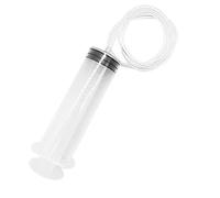 Jeringas líquidas jeringas de plástico transparente con herramientas de jeringa de medición Luer Lock para laboratorio, industria, jardín, alimentación de mascotas (200 ml)