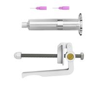 Jeringas manuales, herramienta de propulsión, tubo de metal y émbolo, dispensador manual de jeringas fácil de operar para pastas de soldadura