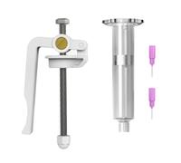 Jeringas manuales, herramienta de propulsión, tubo de metal y émbolo, dispensador manual de jeringas fácil de operar para pastas de soldadura