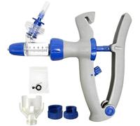 Jeringas para Ganado, Pistola Inyectora Veterinaria Ajustable, Jeringa AutomáTica Continua para Ganado Vacuno, Cabras, Cerdos y Vacas(A-10ml)