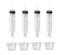 Jeringas para tragos de gelatina - Jeringas para tragos con alcohol, jeringas de gelatina reutilizables de 60 ml con tapa con punta | Jeringa de chupito 4X, regalo multifuncional para fiesta de Hallow