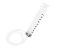Jeringas transparentes de plástico jeringa de líquido reutilizable con tubos de plástico para inyección de alimentación industrial de plantas medición de nutrientes, aplicaciones motoras (100 ml)