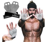 JerkFit Fly Grips Guantes 100% Veganos Ligeros con Ultra Agarre de Mano para Levantamiento de Pesas, Levantamiento de Pesas, dominadas, WOD, Gimnasia y Crossfit, Evita roturas y ampollas.(Medium)