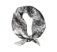 JERLA Bufanda cuadrada pequeña de seda de morera de 21 x 21 pulgadas para mujer, paquete de regalo, Bosque negro, Small