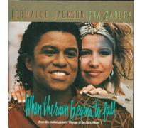 JERMAINE JACKSON / PIA ZADORA - When the rain begins to fall (from the motion picture "Voyage of the Rock Aliens") / Follow My Heartbeat / JERMAINE JACKSON / PIA ZADORA / Bildhülle 1984 ARISTA # 106 883 / Deutsche Pressung / 7" Vinyl Single Schallplatte