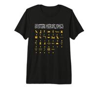 Jeroglíficos egipcios I Dioses egipcios Ra ABC Alfabeto Camiseta Premium