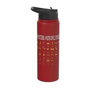 Jeroglíficos egipcios I Dioses egipcios Ra Abc Alfabeto Stainless Steel Insulated Water Bottle