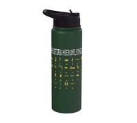 Jeroglíficos egipcios I Dioses egipcios Ra Abc Alfabeto Stainless Steel Insulated Water Bottle