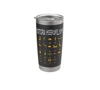 Jeroglíficos egipcios I Dioses egipcios Ra Abc Alfabeto Vaso térmico de acero inoxidable de doble pared