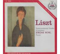 Jerome Rose - Vox Unique Liszt Transcendental Etudes Completos Jerome Rose Piano Audio | 12 Estudios, Grabación Digital, 63:35 Minutos, Clásicos para Coleccionistas, Piano Solo