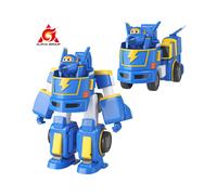 (Jerome) Super Wings 7" Robot serie 2" Transform Robot Mini Figura de Acción Juguete Transformable