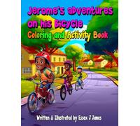 Jerome's adventures on his bicycle-children coloring book
