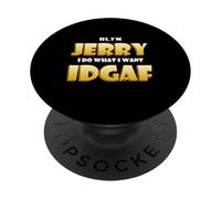Jerry Costume Idgaf Funny Meme Halloween Costume For Jerrys PopSockets PopGrip Adhesivo