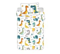 Jerry Fabrics Dino World - Juego de funda nórdica para bebé (100 x 135 cm)