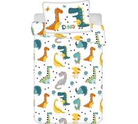 Jerry Fabrics Dino World - Juego de funda nórdica para bebé (100 x 135 cm)