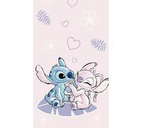 Jerry Fabrics Disney Lilo y Stitch - Toalla de baño de algodón para niños, color rosa