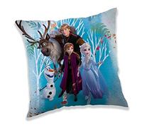 Jerry Fabrics Frozen 2 Anna Elsa Olaf Cojín decorativo 40 x 40 cm