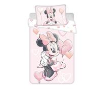 Jerry fabrics Juego de cama Minnie Balloon para cuna o juvenil, 100% algodón, funda nórdica de 100 x 135 cm + funda de almohada