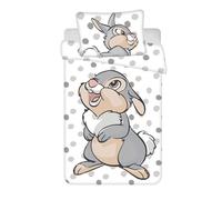 Jerry Fabrics Bambi - Juego de cama de bebé, 100% algodón, funda nórdica de 100 x 135 cm y funda de almohada de 40 x 60 cm