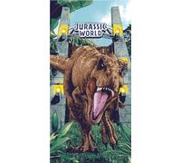 Jerry Fabrics Jurassic World - Toallas de baño de Playa para niños con volcán de Dinosaurio, Toalla de natación para niños