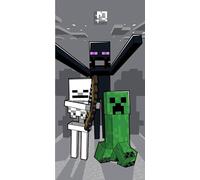Jerry Fabrics Minecraft Mob Attack - Toalla de baño (70 x 140 cm)