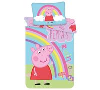 Jerry Fabrics PEP016 Peppa Pig - Juego de Ropa de Cama para bebé, 100 x 135 cm