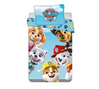 Jerry Fabrics Ropa de Cama Infantil Reversible Motivo Paw Patrol Skye Everest Rubble Chase Marshall Team Funda nórdica 100 x 135 cm + Funda Almohada 40 x 60 cm, 100% algodón