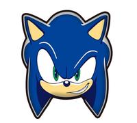 Jerry Fabrics Sonic the Hedgehog - Cojín con forma de erizo, 35 x 30 cm, almohada de felpa suave para niños y fanáticos, decoración de sala de juegos, producto oficial de Sonic, regalo para niños y