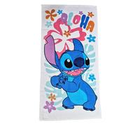 Jerry Fabrics Toalla de baño infantil, toalla de playa, toalla de ducha para niñas y niños, 100% algodón, 70 x 140 cm, Stitch