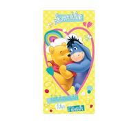 Jerry Fabrics Winnie-The-Pooh Character Kids Swimming Beach y Toallas de Baño, Algodón, Amarillo (Yellow), 140x70x3 cm