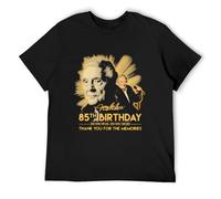 Jerry Lee Lewis 85Th Birthday 1935 2020 Thank For The Memories Signature Unisex 100% Cotton Short-Sleeve T-Shirts Black L