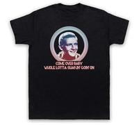 Jerry Lee Lewis Whole Lotta Shakin Un Unisex 100% Cotton Short-Sleeve T-Shirts Black XXXL