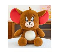 (Jerry Plain,45cm)Juguete de peluche animal Tom y Jerry con decoración de fútbol americano y camiseta