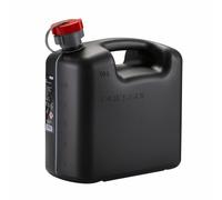 Jerrycan bidón de gasolina combustible Pressol de polietileno negro con pico fl