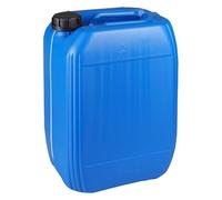 Jerrycanshop Bidón apilable de 20 litros para combustible, agua, gasolina, plástico (HDPE), DIN61, 20 l, sin BPA, color azul