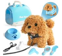 jerryvon Perrito Juguete Ladra y Anda -Juguetes Niños 2 Años Peluche Perrito Robot Puppy Dog Realist Perritos de Juguete Que Aandan Regalo Niña 2 3 Años Regalo Niño 2 3 Años