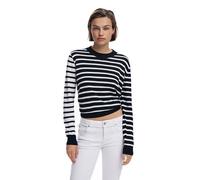Desigual Jersey Mujer Maglia Donna Negro/Blanco Talla XS