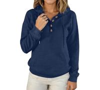 Jerséis con Cremallera Mujer Sudaderas Azul Hoodies Cuello Animal Juveniles Dinosaurio Mujeres Encaje Mensaje Manta Orejas Talla Moderna Suelta Rollo Perchado Tu Surferas