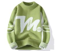 JerséIs Hombre Vestir Invierno - Suéter de Punto de Moda con un diseño Elegante para Uso Casual y Actividades al Aire Libre. (Green, XXXL)