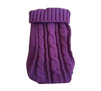 Jerséis para Perros Perro invierno ropa de punto ropa mascota for pequeños perros medios chihuahua cachorro suéter mascota suéter de perro Suéter de Perro ( Color : Purple , Size : L (10) 2.5-4KG )