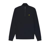 Lyle & Scott Hombre Sudadera con Cremallera De Un Cuarto Y Bucle Trasero, Dark Navy, L