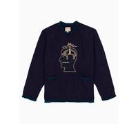 Jersey bordado Relaxed Brain Dead x Brooks Brothers California para hombre Azul S