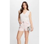 Jersey calado sin mangas Mujer Talla M. Color Blanco