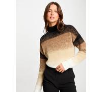 Jersey con cuello alto cámel mujer S