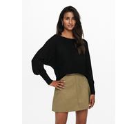 Jersey con cuello barco de punto fino Mujer Talla L. Color Negro